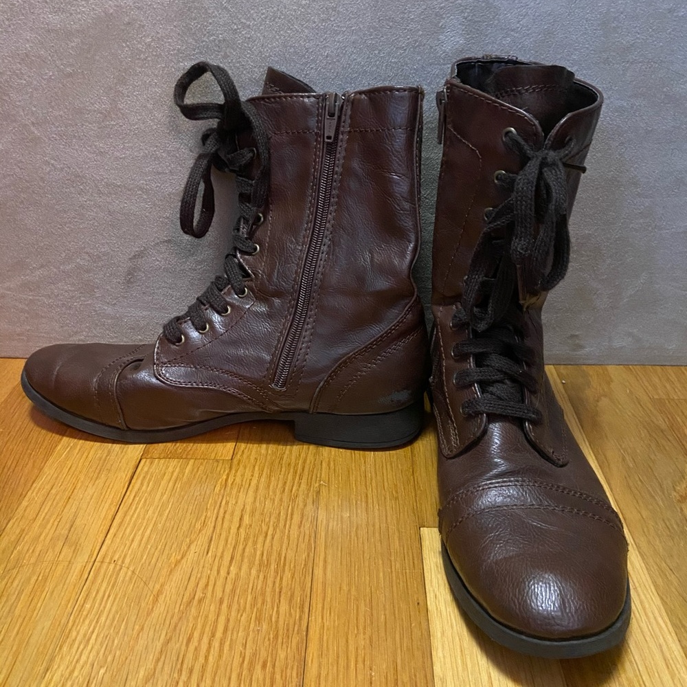 Brown Combat Boots! - image 5